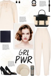 How to wear a Co-Ord Beige Polyster Pant Set!
