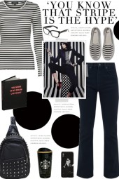 How to wear a Striped Long-Sleeve Top!