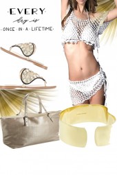 Bikini Crochet Set White