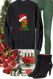 Happy Holidays Dog Tshirt