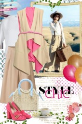 Beige and Pink