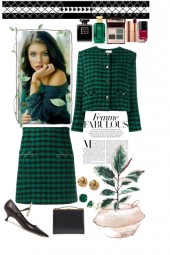 Houndstooth in Green 