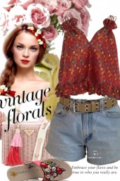 casual vintage florals