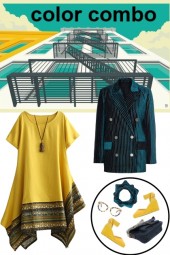 yellow and teal :color combo