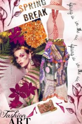 spring fashion art &lt;3