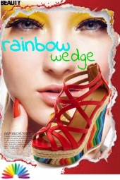 rainbow wedge