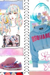 pink n blue fashion pages