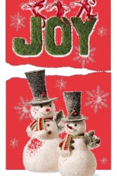 joyful  snowman