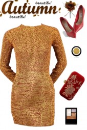 BEAUTIFUL AUTUMN SWEATER DRESS