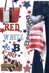 red white and B