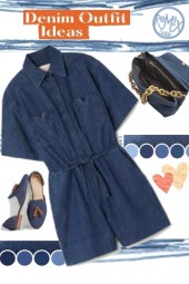 denim 1 piece outfit idea #?