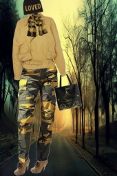 yellow n green camo combo