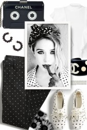 Black And White Polka Dots