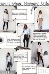 how to wear minimalist style