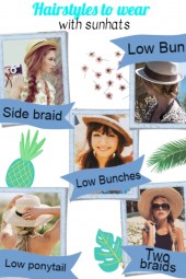 Hairstyle with sunhats