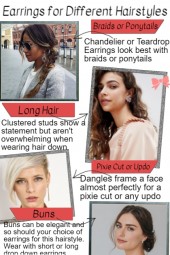 Earrings for Different Hairystyles
