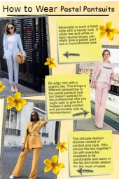 How to Wear Pastel Pantsuits