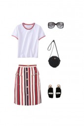 stripe skirt