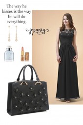 Black rhinestone tote