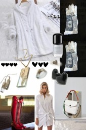 FAUX FUR WHITE COAT