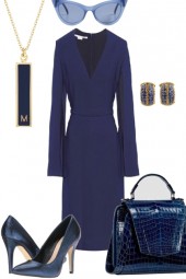 .NAVY BLUE DRESS.