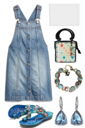 TUBE TOP WITH JEAN DRESS