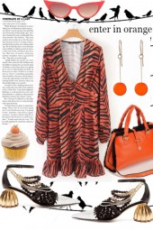 TIGER STRIPE DRESS ON TREND ME