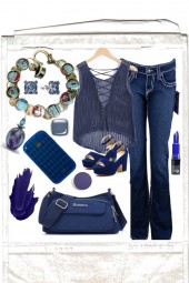 WAVY NAVY: Jeans AND CROCHETED TOP