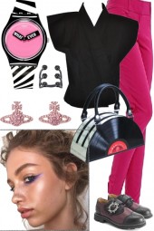 PINK AND BLACK CASUAL