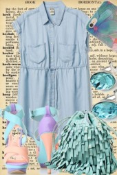 DENIM MINI DRESS FOR SUMMER