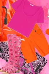 PINK AND ORANGE MIX