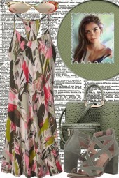 PRINT DRESS   -