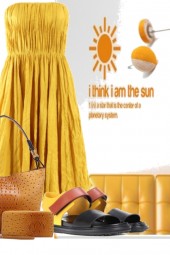 SHIRRED SUN DRESS