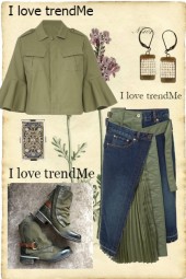 Darmy (denim/army) Skirt 