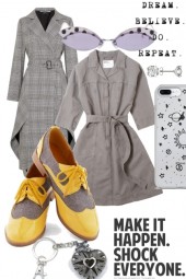 TREND ME COAT, DRESS, SHADES and SHOES