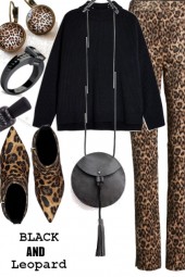 BLACK AND LEOPARD