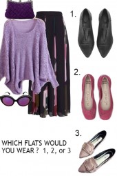 CHOOSE THE FLATS FOR THIS OUTFIT