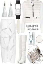 WHITE LEATHER OUTFIT