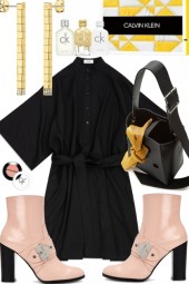 CALVIN KLEIN: COMFORTABLE BLACK DRESS