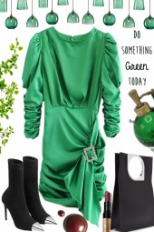 GREEN ` DRESS