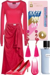 TREND ME SKIRT ~ HOT PINK