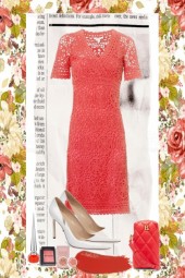 CORAL CROCHETED DRESS 2020