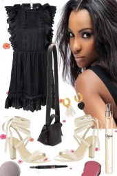 BLACK SUMMER EYELET DRESS 2020