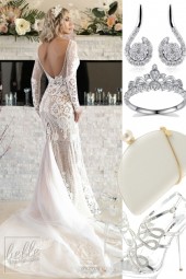 LACE LOW BACK WEDDING DRESS