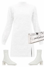 WINTER 2020 -2021 WHITE DRESS. .