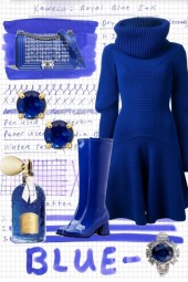 ~ *BLUE SWEATER DRESS* ~