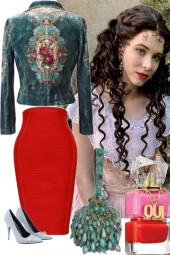 embroidered velvet jacket 11221