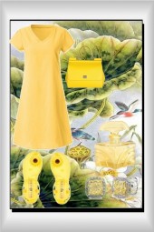 SIMPLE YELLOW TEE DRESS 7 19 22