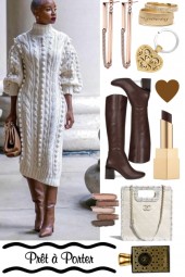 WHITE SWEATER DRESS 7SEP22