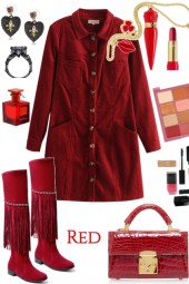 RED CASUAL DRESS 9 28 2022